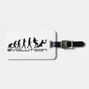 Rugby Football Sport Evolution Art Luggage Tag
