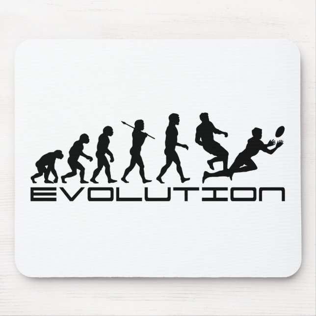 Rugby Football Sport Evolution Art Mouse Mat (Front)