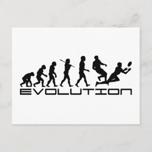 Rugby Football Sport Evolution Art Postcard