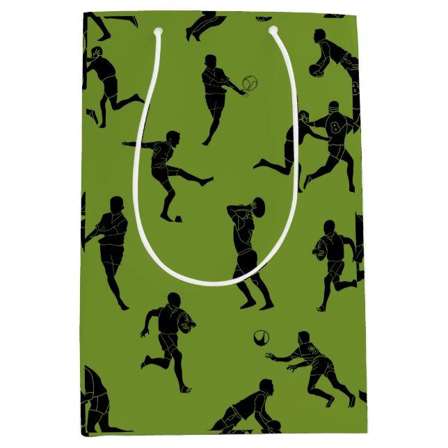 Rugby game are on medium gift bag (Front)