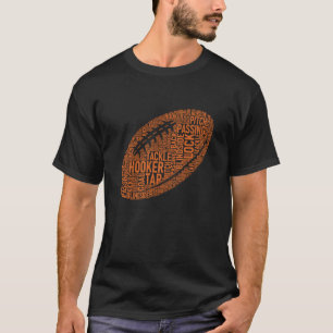 Rugby Game Typography Rugby Player Coach Mum Dad T-Shirt