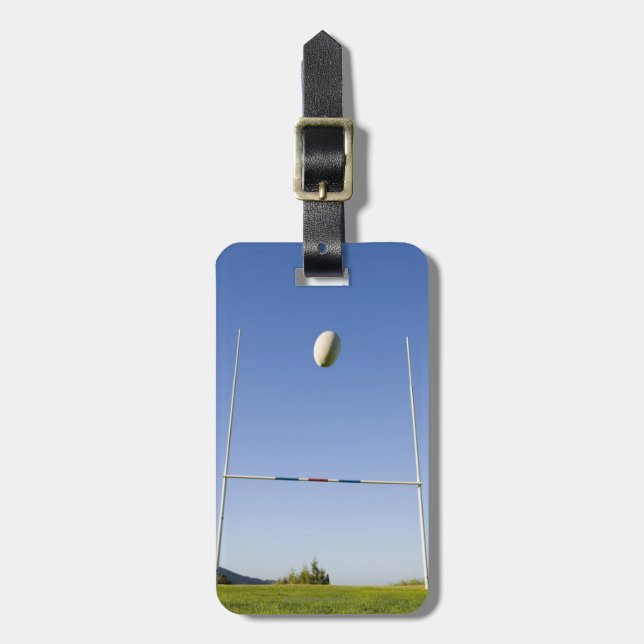 Rugby Goal Luggage Tag (Front Vertical)
