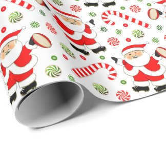 Rugby Holiday Gift Wrapping Paper