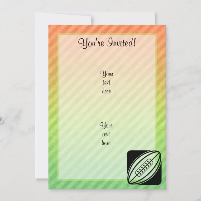 Rugby Invitation (Front)