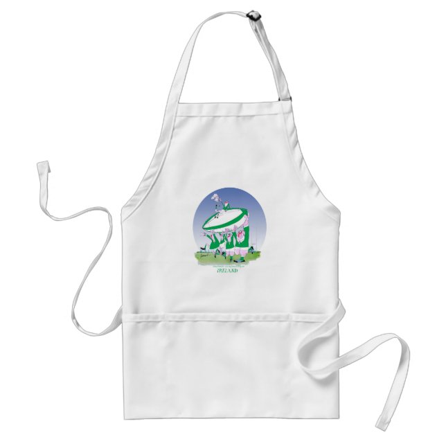 rugby irish cheers, tony fernandes standard apron (Front)