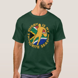 Rugby Is My Favourite Season Sport South Africa T- T-Shirt
