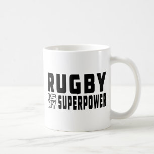 Rugby is my superpower coffee mug