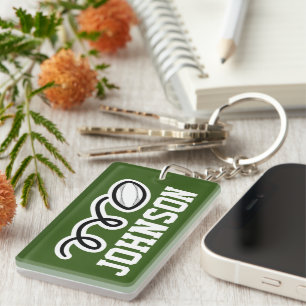 Rugby keychain custom sports fan gift