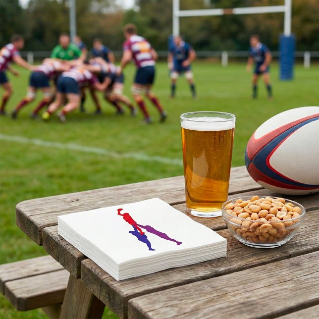 Rugby Lineout Paper Napkins (Creator Uploaded)