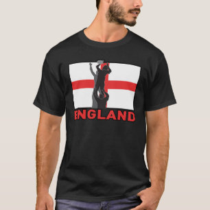 Rugby lineout throw ball england flag T-Shirt