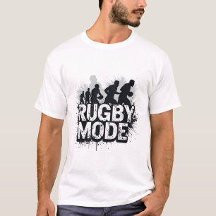 Rugby Mode – Action Silhouette Sports T-Shirt