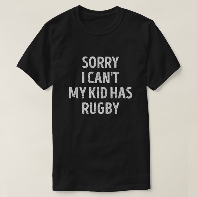 Rugby Mum Dad Funny Rugby Parent T-Shirt (Design Front)