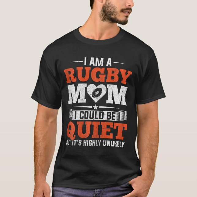 Rugby Mum Moms Club Moms Mothers Day  T-Shirt (Front)