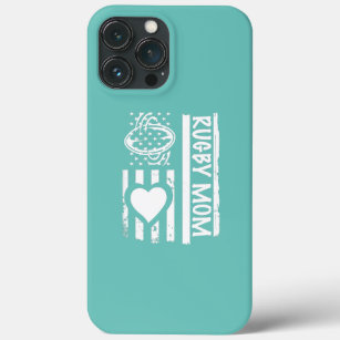 Rugby Mum USA Flag Heart  Case-Mate iPhone Case