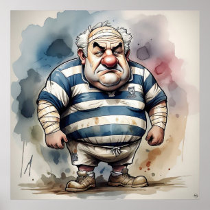 Rugby Player Art Print