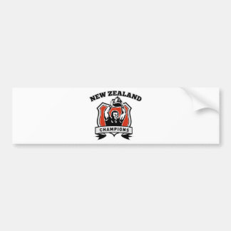 Rugby player championship cup New Zealand Bumper Sticker