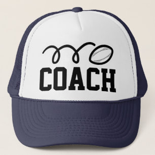 Rugby player hat coach cap