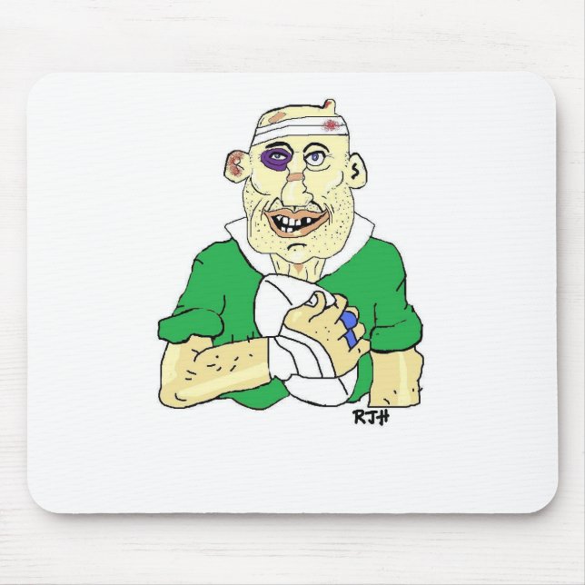 RUGBY PLAYER MOUSE MAT (Front)