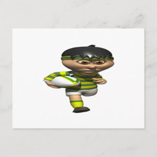 Rugby Player Postcard