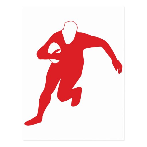 Image of Rugby Player Postcard