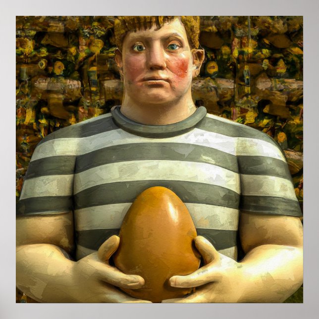 Rugby Player - Rugby Painting Print (Front)