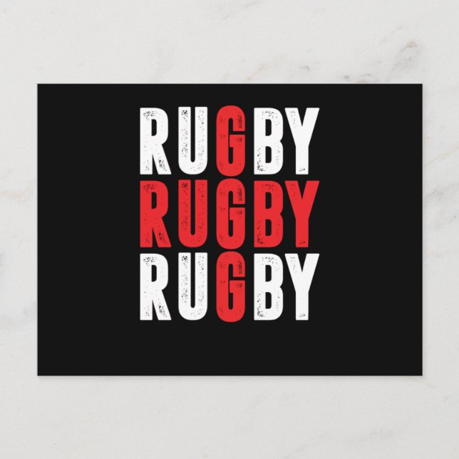 Rugby Player Rugby Team Rugby Football Gift Postcard (Front)