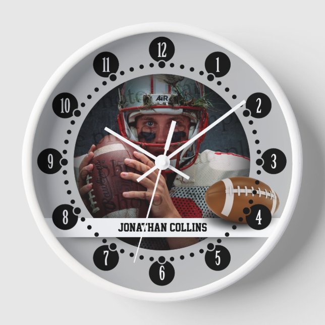 Rugby Player | Sports Gifts Clock (Front)