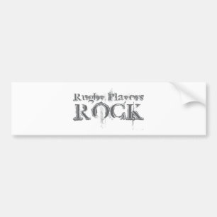 Rugby Players Rock Bumper Sticker