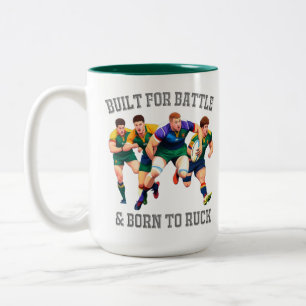 Rugby Players Two-Tone Mug