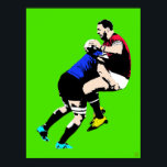 Rugby Pop Art - Rugby Painting Print<br><div class="desc">Rugby Pop Art - Rugby Painting Print.
Artist: Roger Smith
15.00" x 19.77".
One for the rugby follower's wall. Makes a great rugby gift.
Printed on 55 lb., 10.4 point thick acid-free archival paper.
Gallery quality Giclee print.
Fade-resistant with 90 years archival rating.</div>