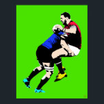 Rugby Pop Art - Rugby Painting Print<br><div class="desc">Rugby Pop Art - Rugby Painting Print.
Artist: Roger Smith
15.00" x 19.77".
One for the rugby follower's wall. Makes a great rugby gift.
Printed on 55 lb.,  10.4 point thick acid-free archival paper.
Gallery quality Giclee print.
Fade-resistant with 90  years archival rating.</div>