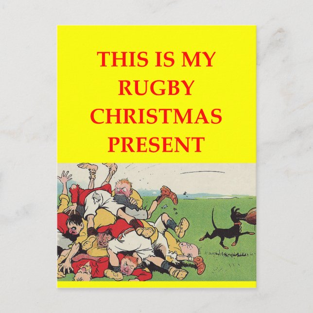 RUGBY POSTCARD (Front)