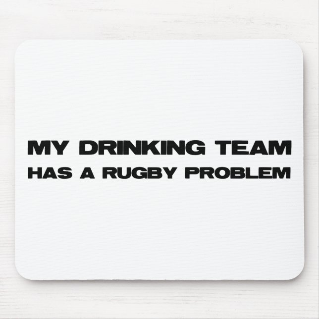 Rugby Problem Mouse Mat (Front)