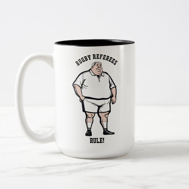 Rugby Referees Two-Tone Mug (Left)