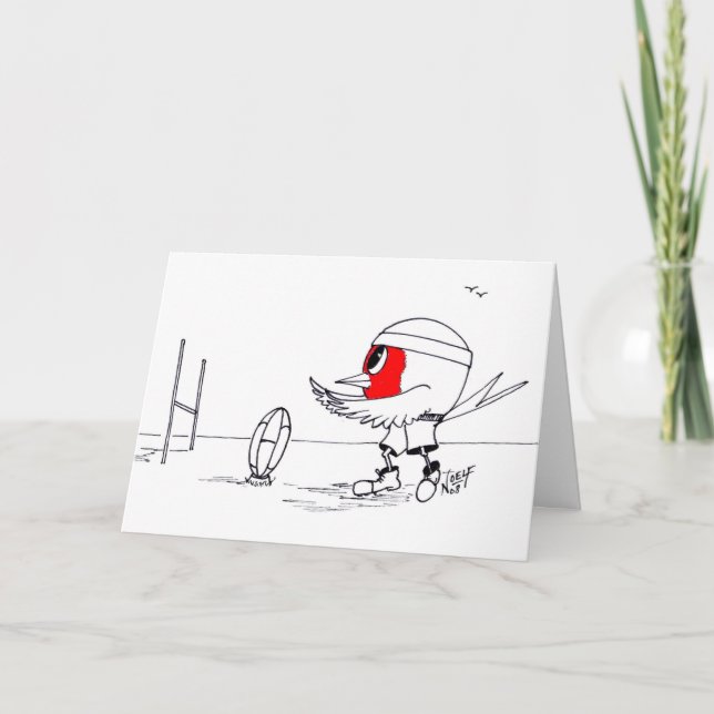 Rugby Robin Card (Front)