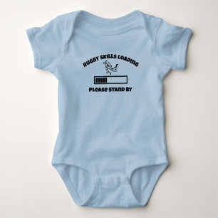 Rugby Skills Loading Baby Boy One Piece Bodysuit