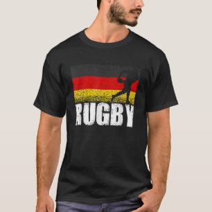 Rugby Sport Germany Flag German Rugby Player T-Shirt