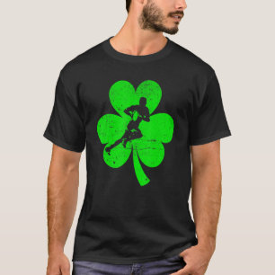 Rugby Sports St Patrick S Day Retro Shamrock Irish T-Shirt