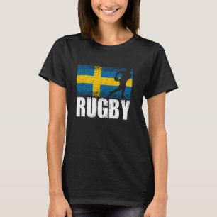 Rugby Sports, Sweden Flag, Swedish Rugby Player T-Shirt