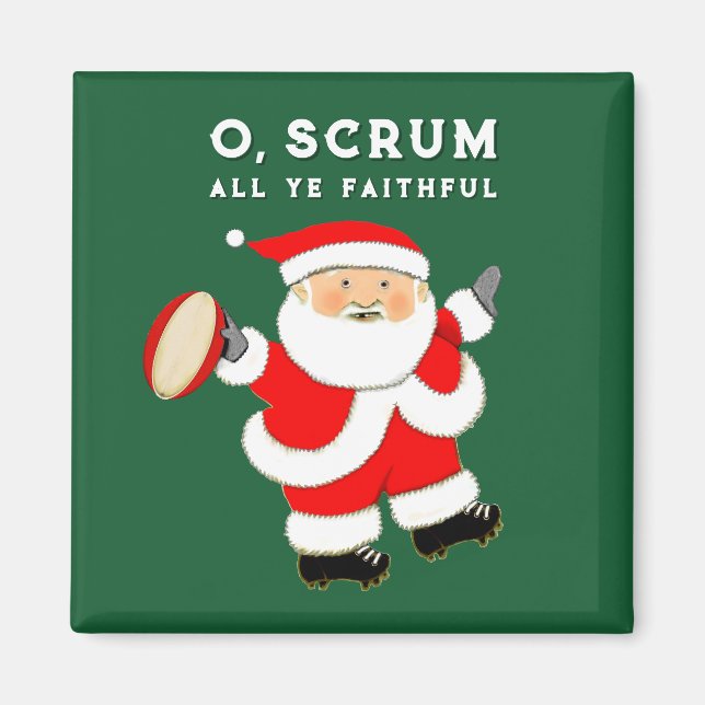 Rugby Stocking Stuffers Magnet (Front)