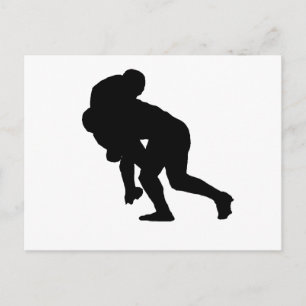 Rugby Tackle Postcard