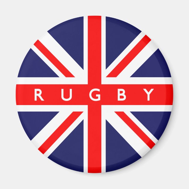 Rugby UK Flag Magnet (Front)