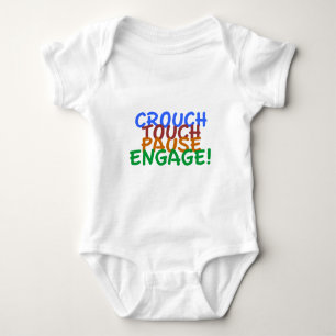 Rugby Union Crouch Touch Pause Engage Baby Bodysuit