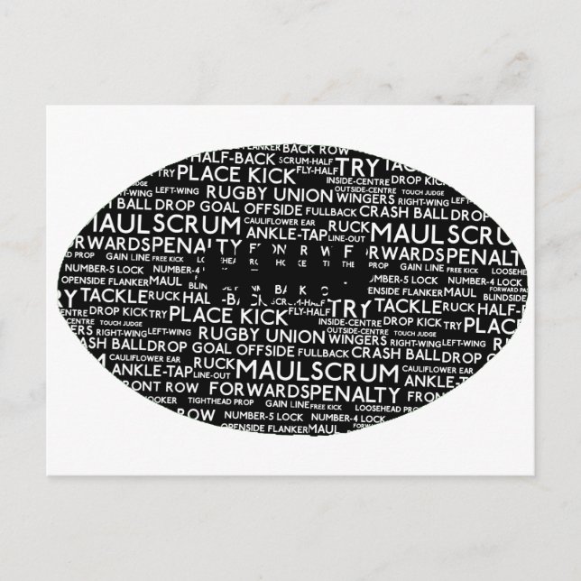 Rugby Union Gifts Postcard (Front)