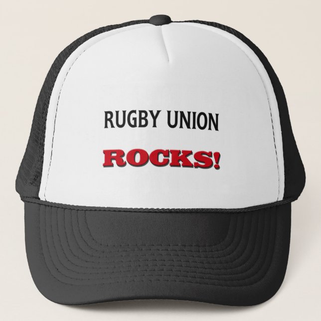 Rugby Union Rocks Trucker Hat (Front)