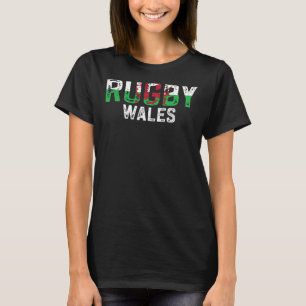 Rugby Wales Flag Welsh T-Shirt