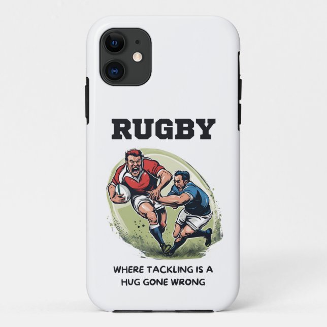 Rugby Where Tackling Is A Hug Gone Wrong Case-Mate iPhone Case (Back)