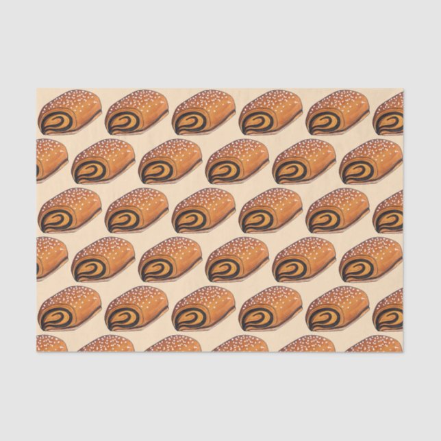 Rugelach Jewish Polish Crescent Roll Pastry Food Tissue Paper (Front)
