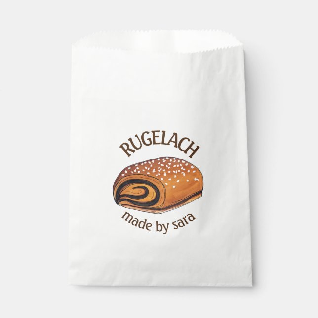 Rugelach Pastry Bakery Homemade Baked By Favour Bags (Front)