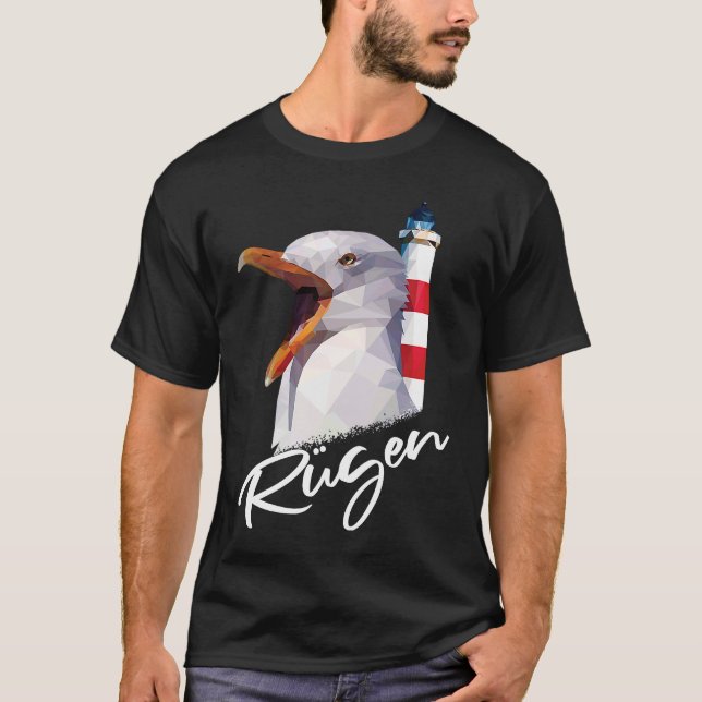 Rügen Island Baltic Sea Holiday Seagull Rüganer Li T-Shirt (Front)
